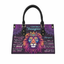Personalized Leather Bag - Lion I Can Only Imagine - Joliny
