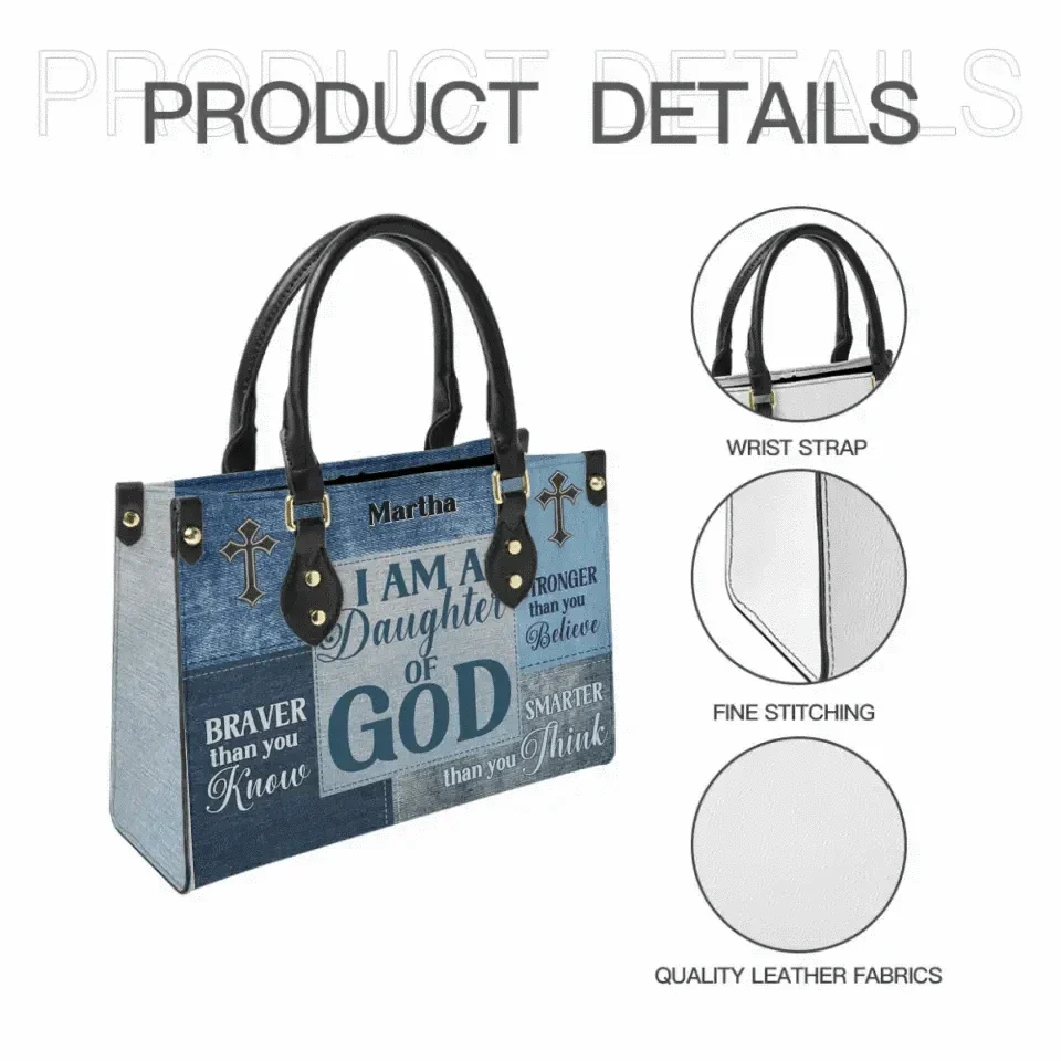 Personalized Leather Bag - Religious Gift For Worship Friends, Daughter Of God - Joliny