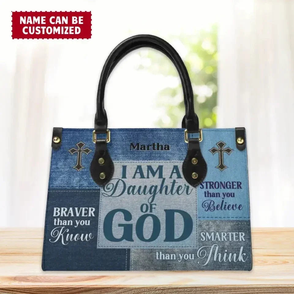 Personalized Leather Bag - Religious Gift For Worship Friends, Daughter Of God - Joliny