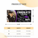 Personalized Left Side Graduation Photo Flash Congratulations Banner - Joliny