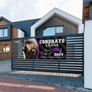 Personalized Left Side Graduation Photo Flash Congratulations Banner - Joliny