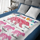 Personalized Mama Bear Colorful Blanket - Best Gift For Mother - Joliny