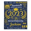Personalized Medal Congratulations Graduation Blanket - Joliny