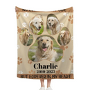 Personalized Memorial Blanket For Pet Lover Custom Photo - No Longer By My Side But Forever In My Heart - Joliny