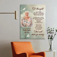 Personalized Memorial Canvas Wall Art - Family Loss I Thought Of You Today - Joliny