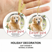 Personalized Memorial Custom Photo Ornaments - Forever Loved - Joliny