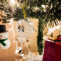 Personalized Memorial Gift Acrylic Ornament For Pet Lovers - No Longer By My Side Pet Photo - Joliny