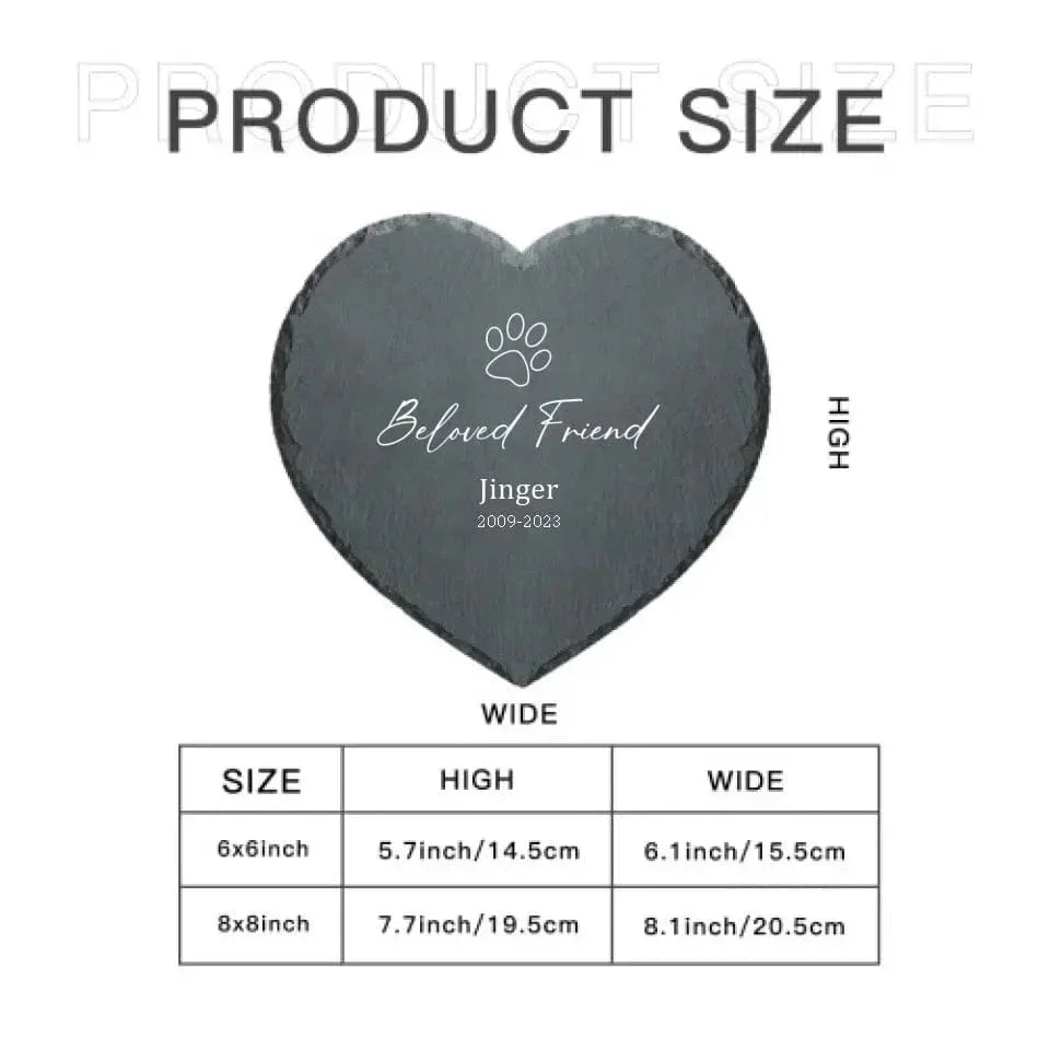 Personalized Memorial Pet Stone - In Loving Memory - Joliny