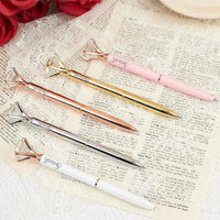 Personalized Metal Ballpoint Pen With Diamond, Suitable for Office Supplies Or Gifts for Women - Joliny