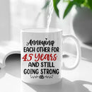 Personalized Mug For Couples - Older Couple Annoying Each Other - Joliny