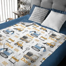 Personalized Name Baby Blanket, Customized Boy Car Blanket, Baby Gift - Joliny