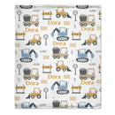 Personalized Name Baby Blanket, Customized Boy Car Blanket, Baby Gift - Joliny