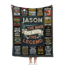 Personalized Name Blanket, Custom Family Name Blanket - Joliny