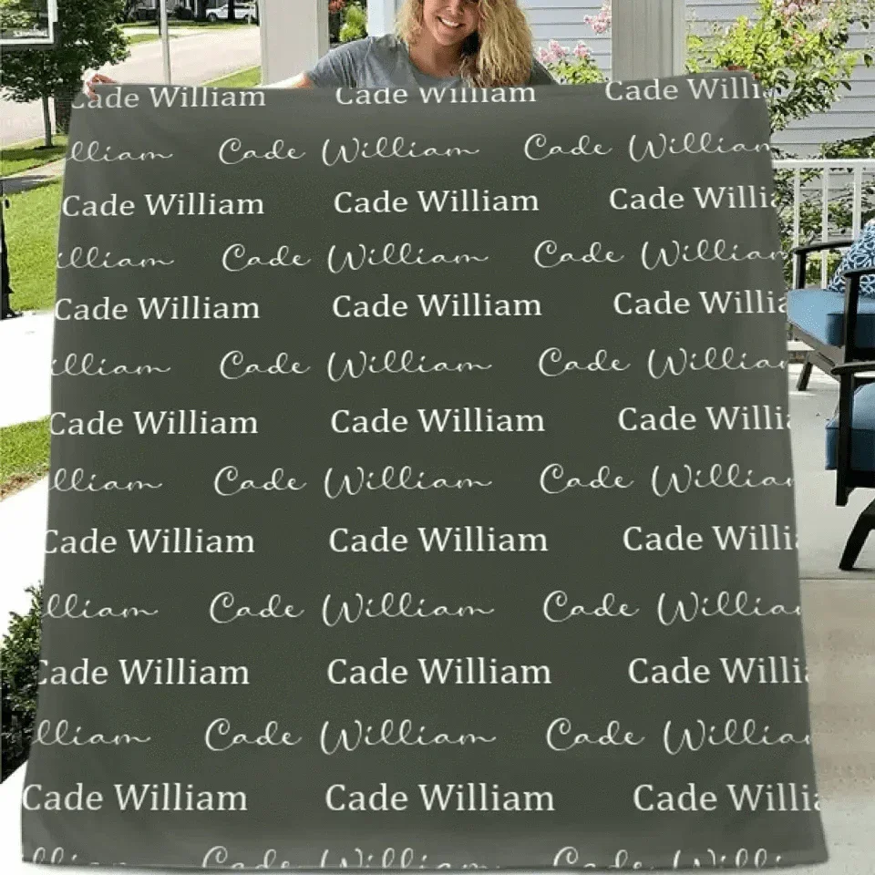 Personalized Name Blanket Unique for Newborns Baby - Popular Baby Shower Gift - Joliny