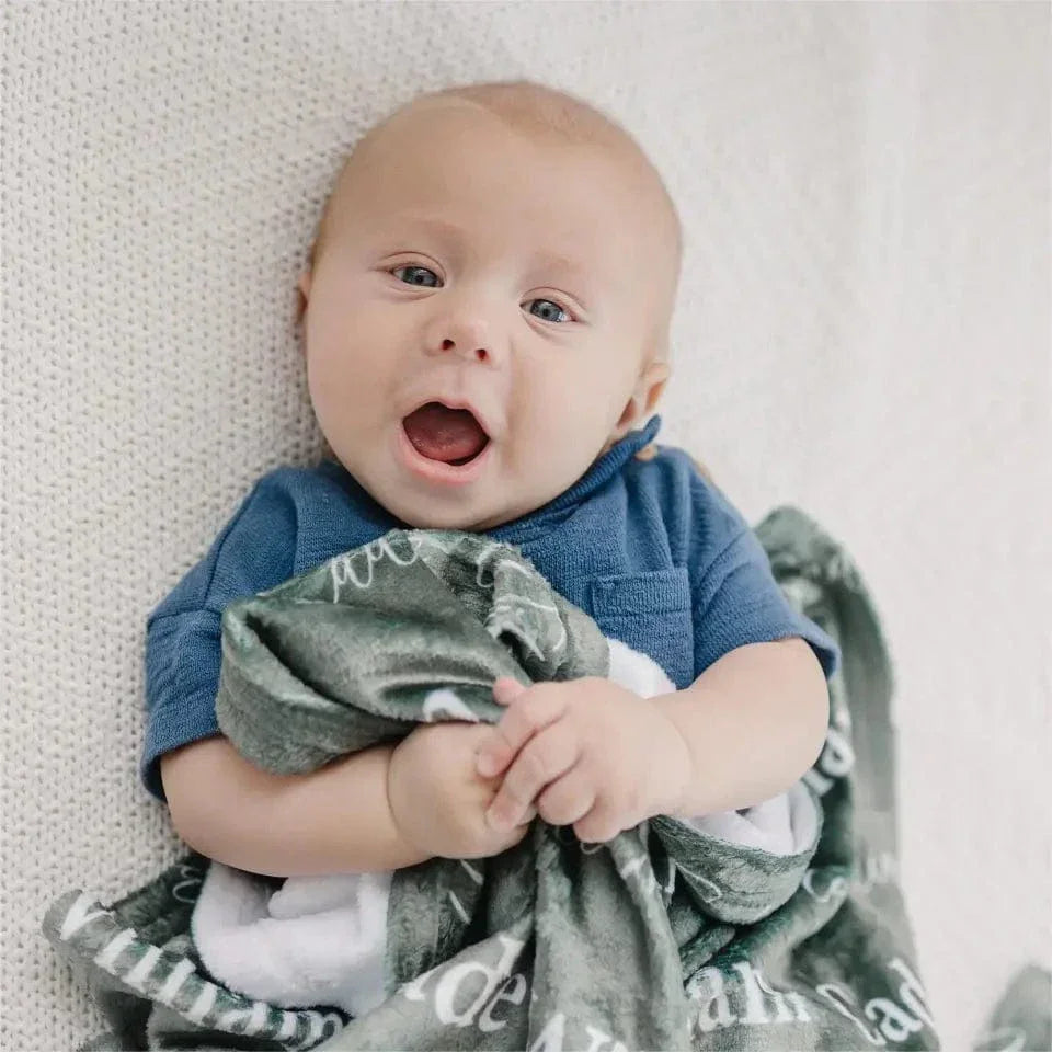 Personalized Name Blanket Unique for Newborns Baby - Popular Baby Shower Gift - Joliny