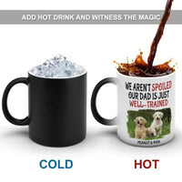 Personalized Name Color Changing Mug For Pet Owner - Well Trained Mom Photo - Joliny