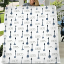 Personalized Name Custom Blue Arrow Baby Boy Blanket, Gift for Kids - Joliny