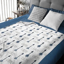 Personalized Name Custom Blue Arrow Baby Boy Blanket, Gift for Kids - Joliny