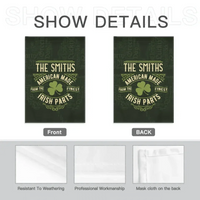 Personalized Name St. Patrick Irish Parts Blanket Garden Flag - Joliny