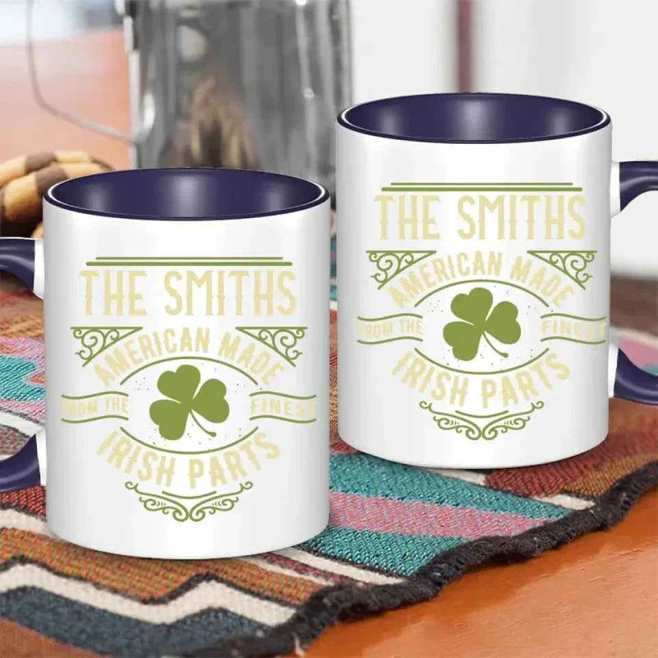 Personalized Name St. Patrick Irish Parts Blanket Mug - Joliny