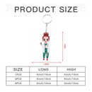 Personalized Nurse Character Keychain - Gift For Nurse - Joliny