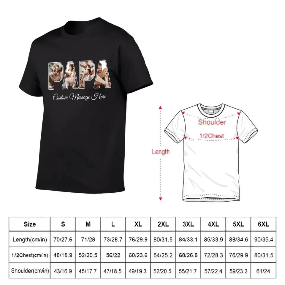 Personalized PAPA Photo Title Shirt - Joliny