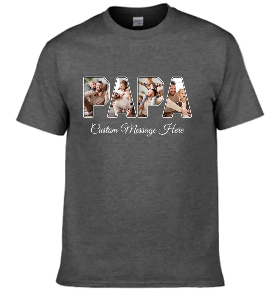 Personalized PAPA Photo Title Shirt - Joliny