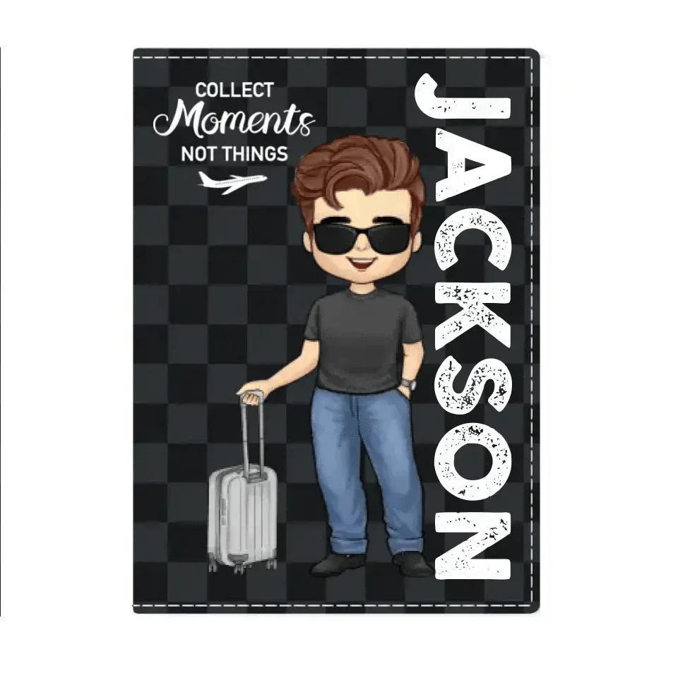 Personalized Passport Holder Travel Essentials For travel Enthusiast Travel - Gifts For Family Friends - Joliny
