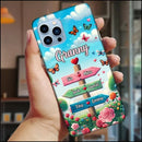 Personalized Phone case - Grandma Spring Garden Signpost - Joliny