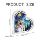 Personalized Photo artistic background Acrylic Plaque - From Our First Kiss Till Our Last Breathe - Joliny