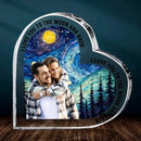 Personalized Photo artistic background Acrylic Plaque - From Our First Kiss Till Our Last Breathe - Joliny