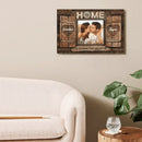 Personalized Photo Canvas Wall Art - Home Is Where The Heart Is - Joliny