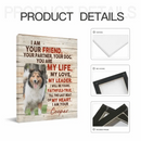 Personalized Photo Custom Dog Portrait Canvas - I Am Your Dog - Joliny