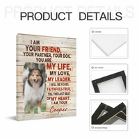Personalized Photo Custom Dog Portrait Canvas - I Am Your Dog - Joliny