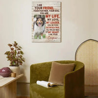 Personalized Photo Custom Dog Portrait Canvas - I Am Your Dog - Joliny