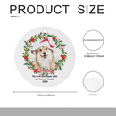 Personalized Photo Custom Round Shaped Christmas Ornament For Pet Lovers - My First Christmas With My Forever Family - Joliny