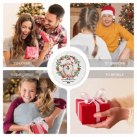 Personalized Photo Custom Round Shaped Christmas Ornament For Pet Lovers - My First Christmas With My Forever Family - Joliny