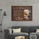 Personalized Photo Dog Memorial Canvas - God Saw You Getting Tired - Joliny