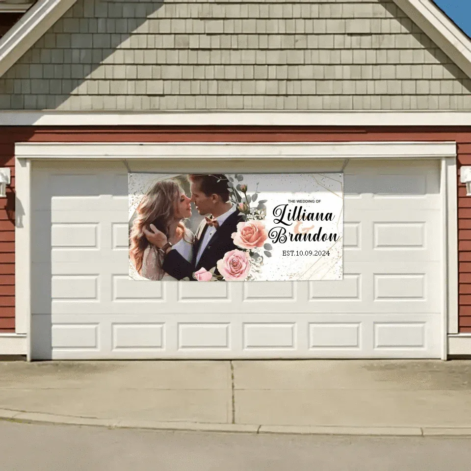 Personalized Photo Name Date Banner Gifts Fo Wedding Party Signs Indoor Outdoor Decorations - Joliny