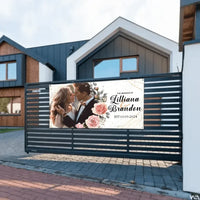 Personalized Photo Name Date Banner Gifts Fo Wedding Party Signs Indoor Outdoor Decorations - Joliny