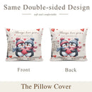 Personalized Pillow - Gift For Penguin Couple - Joliny