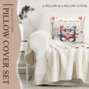 Personalized Pillow - Gift For Penguin Couple - Joliny