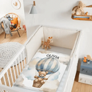 Personalized Pilot Teddy Bear Name Custom Blanket, Baby Shower Favors, New Baby Gifts - Joliny