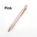 Personalized Push-Type Metal Ballpoint Pen - Writing Soft Touch Stylus - Joliny