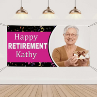 Personalized Retirement Banner-Happy Retirement - Joliny