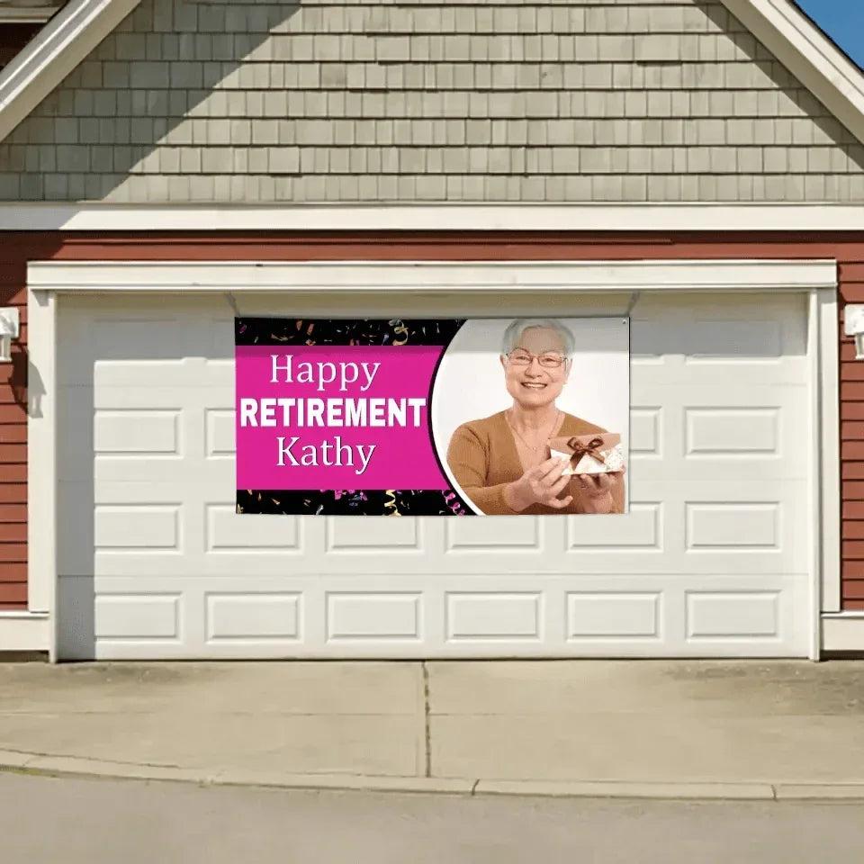 Personalized Retirement Banner-Happy Retirement - Joliny