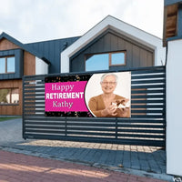 Personalized Retirement Banner-Happy Retirement - Joliny