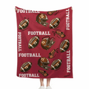Personalized Soccer Soft Blanket with Name and Number - Birthday Gift for Sports Lovers - Joliny