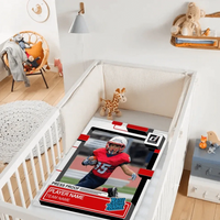 Personalized Sport Blanket: Panini Donruss Style - A Gift for the Sports Lover - Joliny