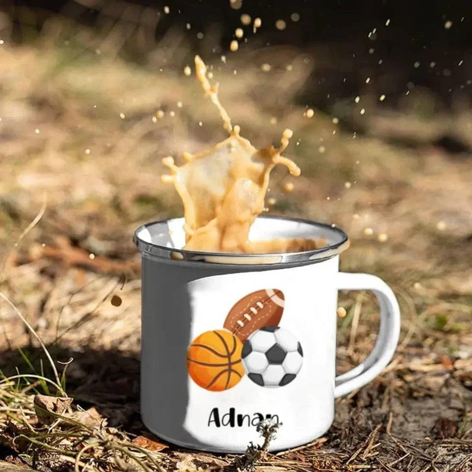 Personalized Sport Mug Kids Mug - Soccer Baseball Basketball - Joliny